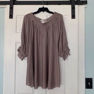 Paisley Vine taupe tunic